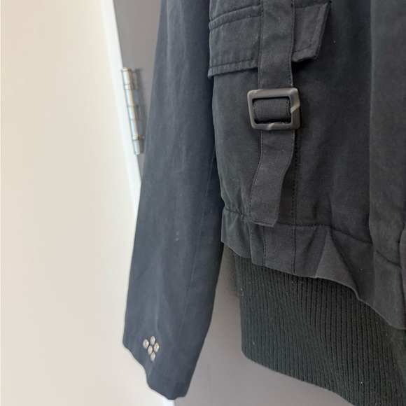 Soia & Kyo L GUC soft black Bomber Jacket with Military-Inspired Design - Picture 5 of 15